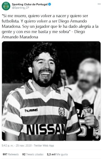 EL mundo del deporte se despide de Maradona