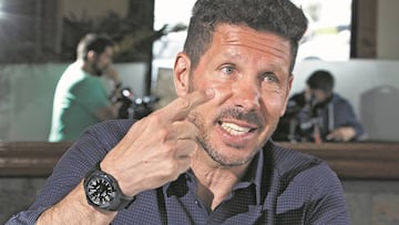 Simeone, durante un momento de la entrevista.