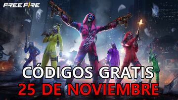 Free Fire | Códigos de hoy sábado 25 de noviembre de 2023: recompensas gratis