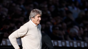 Pellegrini, en un partido.