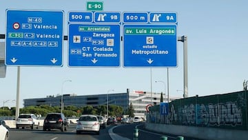 La salida desde la M-40 a la Avenida Luis Aragonés ya está abierta al tráfico.