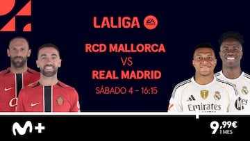 Mallorca - Real Madrid en Movistar Plus+ de LaLiga EA Sports