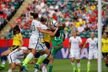 Colombia disputó cuatro partidos en Canadá 2015; ganó uno, empató otro y perdió dos.