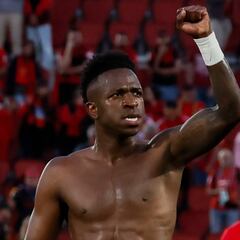 Vinicius celebra la sentencia de un año de prisión para el autor de los insultos racistas en Son Moix