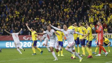 15/10/19  PARTIdo CLASIFICACION EUROCOPA 2020 
 FASE DE GRUPOS GRUPO F ESTADIO FRIENDS ARENA
 SUECIA - SELECCION ESPA&Ntilde;OAL ESPA&Ntilde;A 
 PRIMER GOL EMPATE RODRIGO MORENO 1-1 EN EL MINUTO 92  ALEGRIA