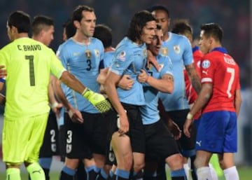 Chile-Uruguay en imágenes