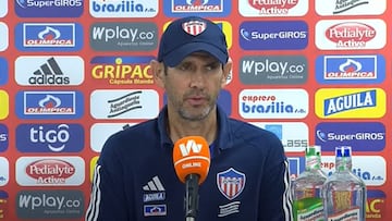 Arturo Reyes atendió a los medios de comunicación luego de la derrota ante Tolima.