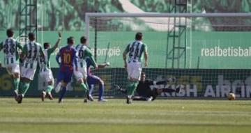 Luis Suárez consigue empatar: 1-1 en el Benito Villamarín..
