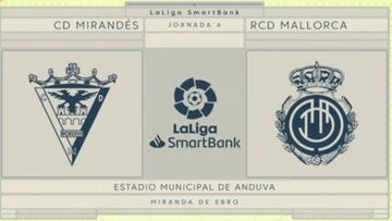 Resumen del Mirandés vs. Mallorca de la Liga Smartbank