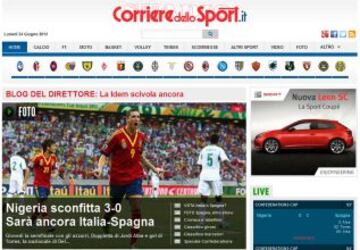 Portadas de la prensa extranjera