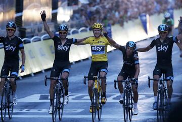 Tras ayudar a Wiggins el año anterior 2013 fue su año al conseguir su primer Tour de Francia.