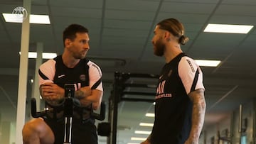 El vídeo más esperado Messi y Ramos en su primer encuentro