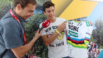 M¨¢rquez y la ilusi¨®n por Sagan: "Quer¨ªa conocerlo porque marca estilo"