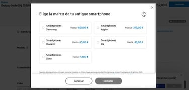 Descuentos de hasta 600 euros en el Samsung Galaxy Note 20: Samsung Renove