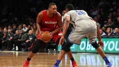 Chris Bosh, durante un partido contra los Brooklyn Nets en 2016.