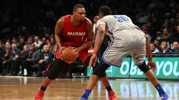 Chris Bosh, durante un partido contra los Brooklyn Nets en 2016.