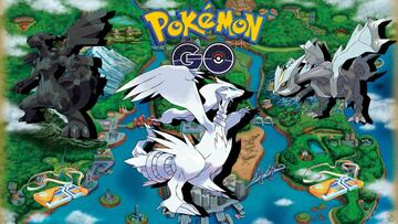 Pok¨¦mon GO da la bienvenida a Reshiram, Zekrom y Kyurem en las incursiones