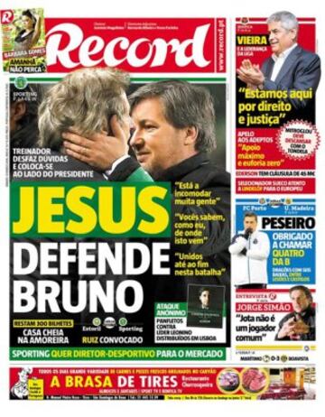 Portadas de la prensa mundial