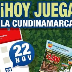 Resultados loterías Cundinamarca y Tolima hoy: números que cayeron y ganadores | 22 de noviembre