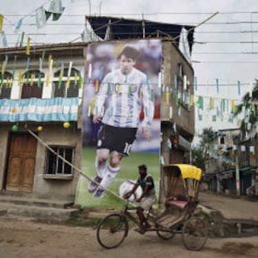 Leo Messi aterriza en Maracaná