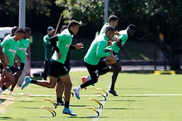 Nacional practicó este jueves con miras en su próximo partido de la Liga BetPlay 2023-I.