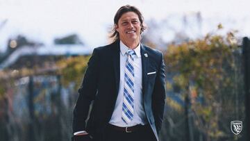 Mat&iacute;as Almeyda llegando a un partido con San Jos&eacute; Earthquakes