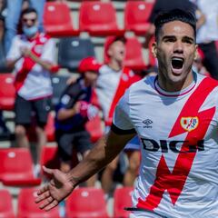 Así fue el primer partido de Falcao con el Rayo Vallecano