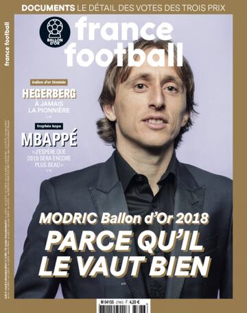 France Football: todas las portadas sobre el Bal車n de Oro desde 1956