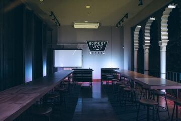 Adem¨¢s de las actividades ya mencionadas, House of Vans M¨¦xico tiene tambi¨¦n un espacio en el que se elaboran propuestas gastron¨®micas t¨ªpicas de M¨¦xico en colaboraci¨®n con algunos de los mejores chefs del pa¨ªs.