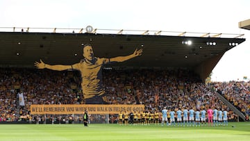 El impresionante homenaje para Diogo Jota en el estadio de Wolves