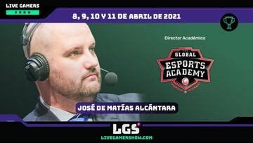 Jos谷 de Mat赤as Alc芍ntara, director acad谷mico de The Global Esports Academy
