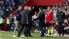 21/11/21 PARTIDO PRIMERA DIVISION 
 GRANADA - REAL MADRID 
 TARJETA ROJA EXPULSION ROBERT MORENO ENTRENADOR 