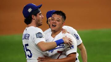 El título de la novena angelina, con la destacada participación de los mexicanos Víctor González y Julio Urías, desató comentarios de felicitaciones entre los deportistas y personalidades.