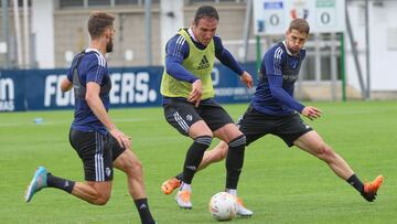 Entrenamiento de Osasuna en Tajonar.