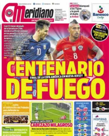 Portadas de la prensa mundial