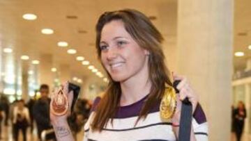 Costa, con sus dos medallas.