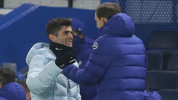 El estadounidense entró de cambió en el debut de Thomas Tuchel como entrenador del cuadro londinense, que no pasó del empate ante Wolves, en la Premier League.