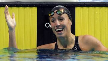 GRA330. BUDAPEST (HUNGR&Iacute;A), 28/07/2017.- La nadadora espa&ntilde;ola Jessica Vall, tras la final de los 200m braza femeninos del Mundial de Nataci&oacute;n que se disputa en Budapest (Hungr&iacute;a). EFE/Alberto Est&eacute;vez