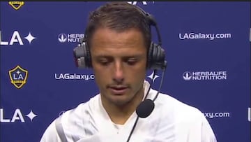 Chicharito se muestra decepcionado ante el resultado