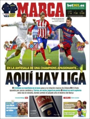 Portadas de la prensa mundial