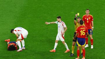 Spain midfielder Rodri was the first player to incur a yellow card suspension after being booked in La Roja’s first two group games.