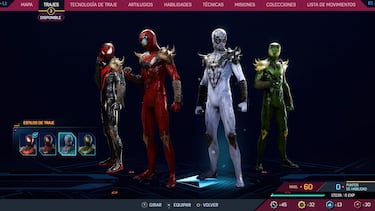 Trajes de Marvel's Spider-Man 2