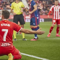 Competición no perdona a Stuani: será baja ante la Ponferradina