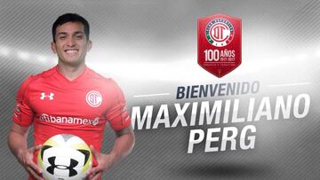 Maximiliano Perg llega al Toluca; jugó 15 partidos en un año
