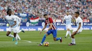 Carrasco marca el 1-0.