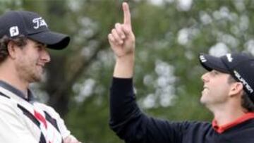 Sergio García dialoga con el australiano Adam Scott