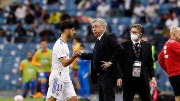 12/01/22 PARTIDO SUPERCOPA DE ESPAÑA REAL MADRID BARCELONA
ANCELOTTI ASENSIO 