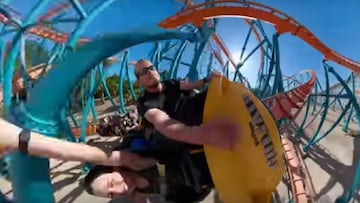 Así de psicodélica se ve una montaña rusa grabada con una cámara 360º