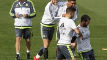 Modric y Benzema trabajaron en el entrenamiento en solitario