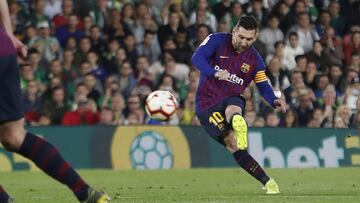 Messi anotó el 0-1 de falta.